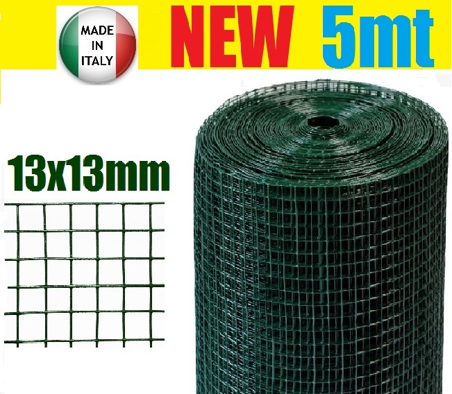Rete Metallica Zincata Per Recinzioni - Rotolo 1x6m - Maglia 6.3mm - Per Animali E Giardino - Foto 4