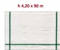 Telo per Pacciamatura  Bianco Quadrettato Tessuto Polipropilene Antistrappo - mt 90 x 4,20  H