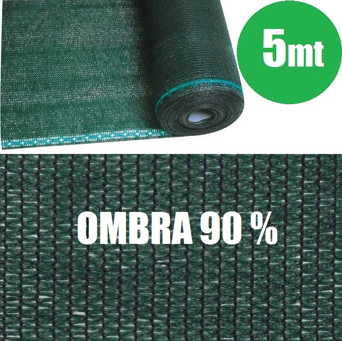 Rete Ombreggiante 90% Protezione Solare - Telo Verde Scuro 1x2m Con Occhielli Per Giardino, Terrazza E Campeggio - Foto 10