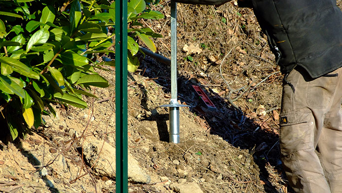 Supporto Palo Da Giardino GAH-ALBERTS - Avvitabile A Terra, Per Tubi Ø17-33mm, 40cm - Foto 12