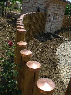 Gocciolatoio Pali Copripalo Alluminio Verde Per Recinzioni Legno | Confezione 10 Pezzi | Diametro 80-140 Mm Accessori Recinzione - 9