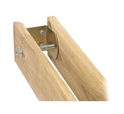 Staffa supporto acciaio tropicalizzato ad u a parete per trave legno ... Fissaggio travi in legno a muro