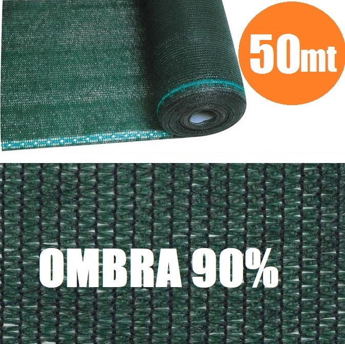 XONE Rete Ombreggiante Verde Scuro - Rotolo Da 100m Lunghezza X 2m Altezza (200 Mq Totali), Stabilizzata UV, Per Recinzioni, Gazebo, Serre