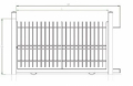 Cancello Scorrevole Standard Zincato e verniciato - con Serratura Manuale - Linea Florida