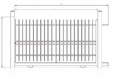 Cancello Scorrevole Standard Zincato e Verniciato  - con Serratura Manuale - Linea Nevada