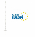 Picchetto di Messa a Terra Mobile in Plastica Bianco o Verde ITALFROM H 155 cm per Recinzioni Elettriche Confezione 10 Pz.