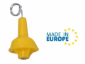 Isolatore di Ricambio Giallo con Pigtail ITALFROM per Recinzioni Elettriche Confezione 50 Pz.