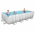 Piscina Con Scaletta Di Sicurezza Pompa Filtrante E Top Di Copertura 488 x 244 x 122H cm