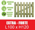 Cancelletto in Legno di Pino con Doghe per Steccato - Dimensioni: L 100cm x H 120cm