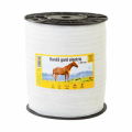 Nastro recinto elettrico 40 mm, 500 m, resistenza alla rottura 120 kg, resistenza elettrica 3,8 O/m.