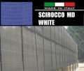 RETE/TELO DI PROTEZIONE ANTIGRANDINE  SCIROCCO MD WHITE(6/6) -FORO:1,39X1,72mm - BIANCO TRASPARENTE- MISURE: H 2,0 X 200 mt