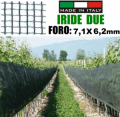 RETE/TELO DI PROTEZIONE ANTIGRANDINE  IRIDE DUE - FORO:7,1X6,2mm - MISURE: H 2 x 200 mt