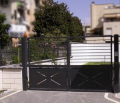 CANCELLO A DUE ANTE STANDARD ZINCATO -CON SERRATURA MANUALE- LINEA MICHIGAN 