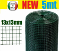 5mt-Rotolo Rete Metallica-Mini Zincata Plastificata-Maglia:mm13X13 -Filo:mm1,3 - H 150 cm