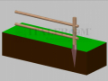 Staccionata Steccato in Legno in Pino con 2 Fori(Misure: L 150cm x H 100cm) Modulo Continuativo