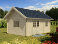 Chalet - Casa in Legno d' Abete Nordico(44mm) - cm 605x410 cm - ITALFROM108