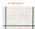 Telo per Pacciamatura Bianco Quadrettato Tessuto Polipropilene Antistrappo - mt 60 x 1,05 H