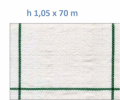 Telo per Pacciamatura Bianco Quadrettato Tessuto Polipropilene Antistrappo - mt 70 x 1,05 H