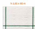 Telo per Pacciamatura Bianco Quadrettato Tessuto Polipropilene Antistrappo - mt 60 x 1,65 H