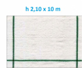 Telo per Pacciamatura  Bianco Quadrettato Tessuto Polipropilene Antistrappo - mt 10 x 2,10  H