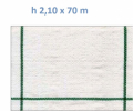 Telo per Pacciamatura  Bianco Quadrettato Tessuto Polipropilene Antistrappo - mt 70 x 2,10  H