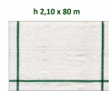Telo per Pacciamatura Bianco Quadrettato Tessuto Polipropilene Antistrappo - mt 80 x 2,10 H