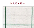 Telo per Pacciamatura Bianco Quadrettato Tessuto Polipropilene Antistrappo - mt 90 x 2,10 H