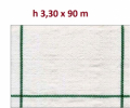 Telo per Pacciamatura Bianco Quadrettato Tessuto Polipropilene Antistrappo - mt 90 x 3,30 H