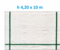 Telo per Pacciamatura  Bianco Quadrettato Tessuto Polipropilene Antistrappo - mt 10 x 4,20  H