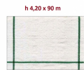 Telo per Pacciamatura Bianco Quadrettato Tessuto Polipropilene Antistrappo - mt 90 x 4,20 H