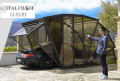 Garage per Auto Gazebcar ITALFROM® Luxury in Ferro Zincato Verniciato - cm 300x563