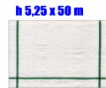 Telo per Pacciamatura Bianco Quadrettato Tessuto Polipropilene Antistrappo - mt 50 x 5,25 H