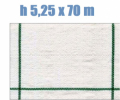 Telo per Pacciamatura Bianco Quadrettato Tessuto Polipropilene Antistrappo - mt 70 x 5,25 H