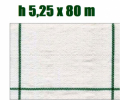 Telo per Pacciamatura  Bianco Quadrettato Tessuto Polipropilene Antistrappo - mt 80 x 5,25  H