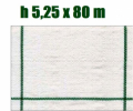 Telo per Pacciamatura Bianco Quadrettato Tessuto Polipropilene Antistrappo - mt 80 x 5,25 H