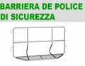 BARRIERA DI SICUREZZA  PER EVENTI IN ALLUMINIO 200X110h  cm - Confezione da 25 pezzi