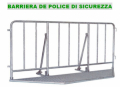 BARRIERA DI SICUREZZA POLICE PER EVENTI  208,8X110h  cm - Confezione da 10 pezzi